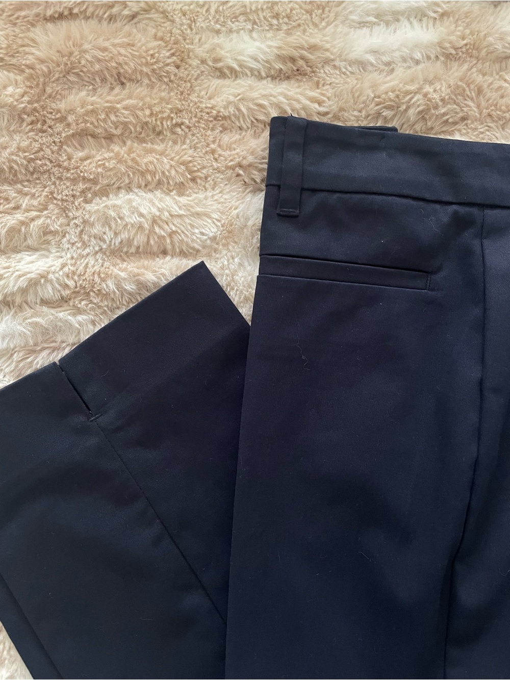 Ann Taylor Cotton Crop Pant Navy Size 8 Curvy Fit NWT - Picture 5 of 9